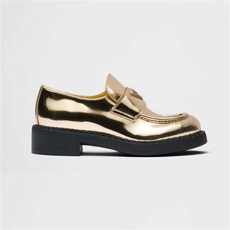 prada gold loafers|prada loafers the real.